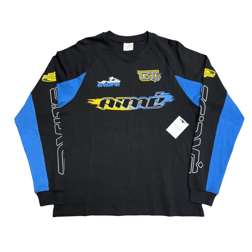 Copied - Aimé Leon Dore Long-Sleeve Mesh Waverunner Tee 'Jet Black' M